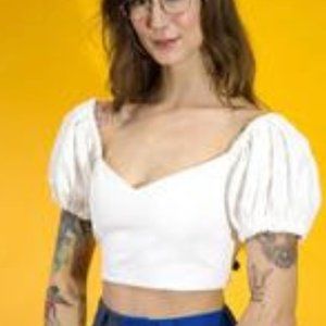 White Virgin Crop Top